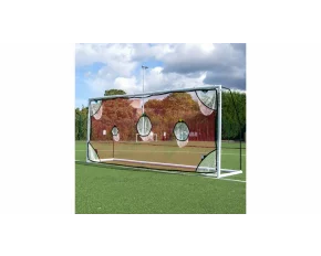 Plasa de antrenament pentru suturi destinata portilor de fotbal cu dimensiunile de 16 x 7 FT (4,88 x 2,13 m) 7 zone de tintire