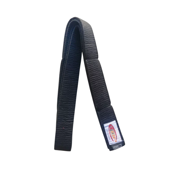 Centura din bumbac pentru kimono, Top Budo, lungime 320 cm, culoare negru