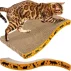 Carton de zgariat pentru pisici, Purlov Cat Scratcher, imita copacii, satisface nevoia de zgariat si ascutit unghii, 23 x 43 x 4 cm