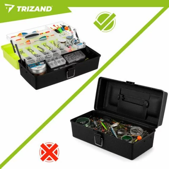 Cutie depozitare pentru pescuit sau obiecte mici, Trizand Fishing Tackle Box, dimensiune 33 × 16 × 13 cm