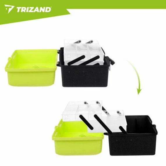 Cutie depozitare pentru pescuit sau obiecte mici, Trizand Fishing Tackle Box, dimensiune 33 × 16 × 13 cm