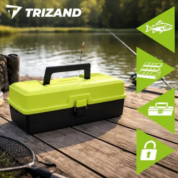 Cutie depozitare pentru pescuit sau obiecte mici, Trizand Fishing Tackle Box, dimensiune 33 × 16 × 13 cm