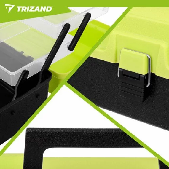 Cutie depozitare pentru pescuit sau obiecte mici, Trizand Fishing Tackle Box, dimensiune 33 × 16 × 13 cm
