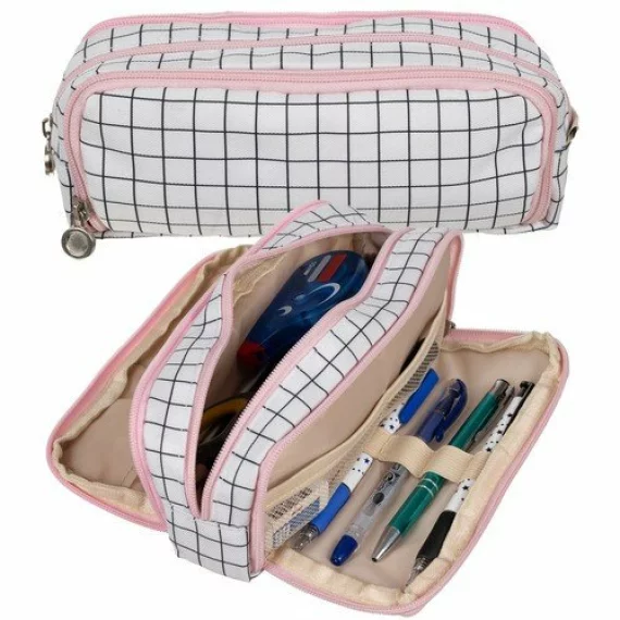 Penar scolar extensibil Maleo Triple foldable pencil case, dimensiuni 7.5 x 9 x 26 cm (continutul nu este inclus)