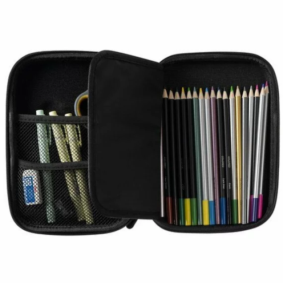 Penar scolar Maaleo Folding pencil case, dimensiuni 23 x 15.5 x 4 cm (continutul nu este inclus)