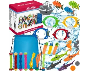 Set jucarii scufundari piscina 30 piese Kruzzel Diving set