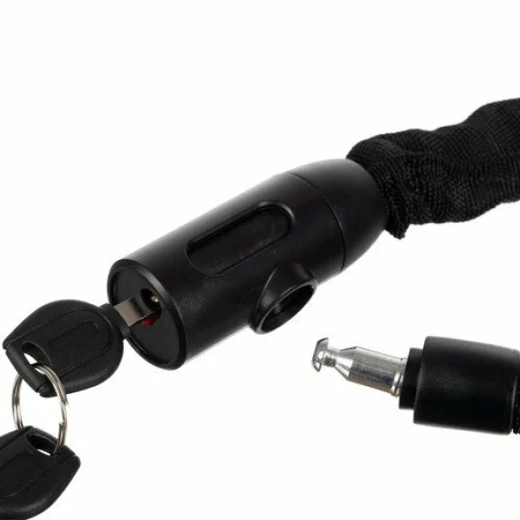 Antifurt Bicicleta Tip Lant Trizand 24028 90 cm cu Cheie Protectie Otel Inoxidabil