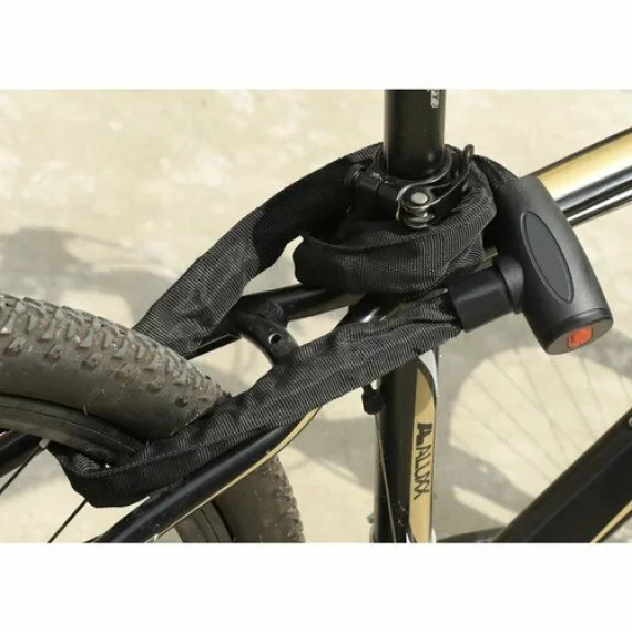 Antifurt Bicicleta Tip Lant Trizand 24028 90 cm cu Cheie Protectie Otel Inoxidabil