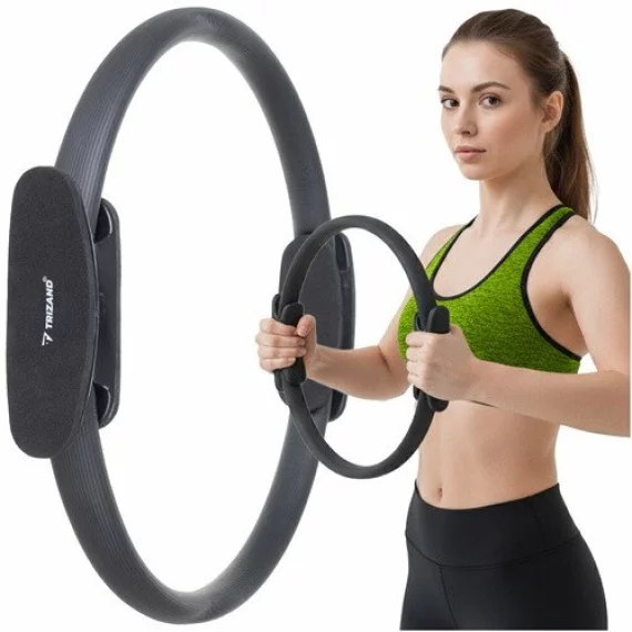 Cerc Pilates Trizand 26848 38 cm pentru Fitness, Yoga si Recuperare Medicala