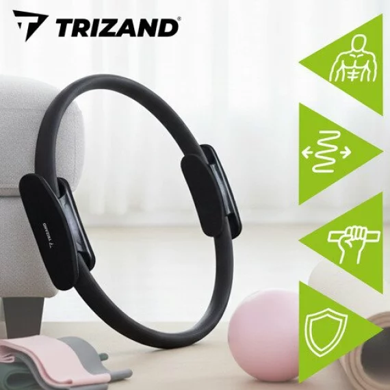 Cerc Pilates Trizand 26848 38 cm pentru Fitness, Yoga si Recuperare Medicala