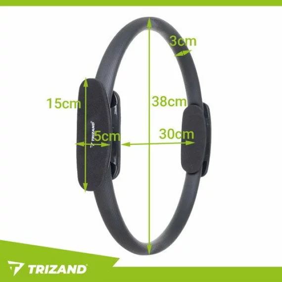 Cerc Pilates Trizand 26848 38 cm pentru Fitness, Yoga si Recuperare Medicala
