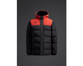Palton captusit Kanzu Negru/rosu
