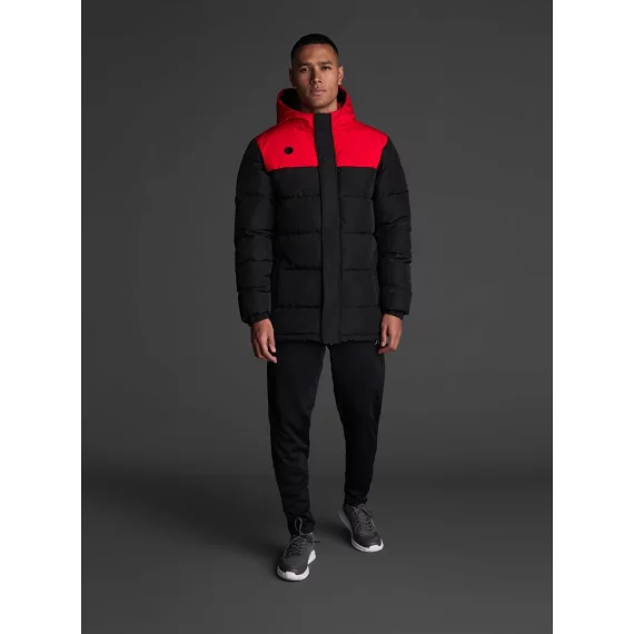 Palton captusit Kanzu Negru/rosu