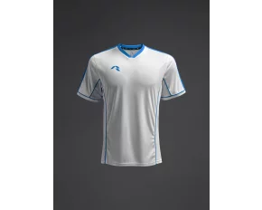 Tricou Afiki Alb/ Albastru regal