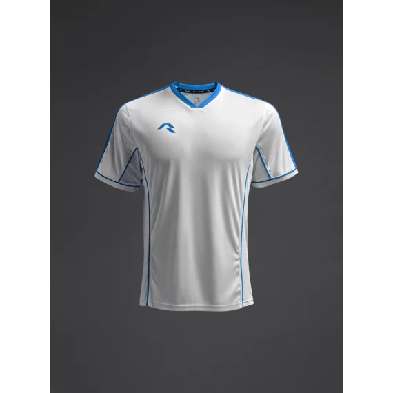 Tricou Afiki Alb/ Albastru regal