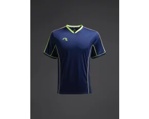 Tricou Afiki Albastru marin/galben fluor