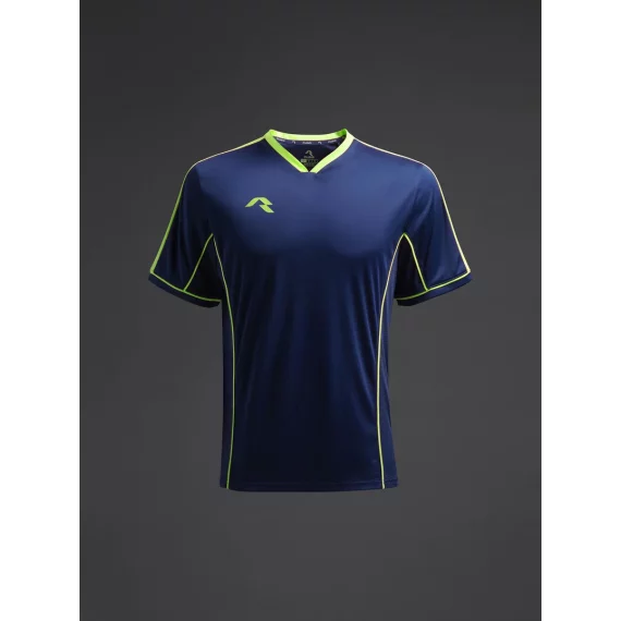 Tricou Afiki Albastru marin/galben fluor