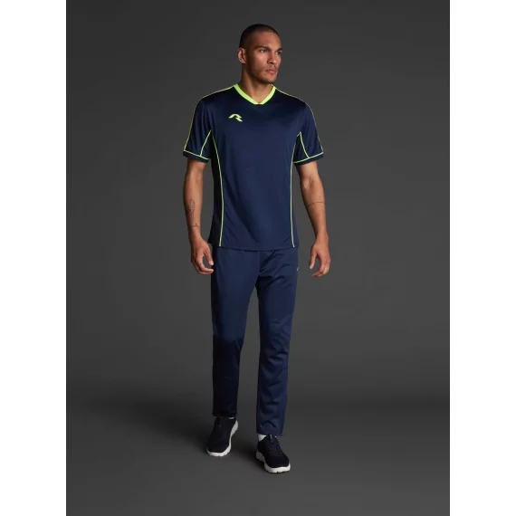 Tricou Afiki Albastru marin/galben fluor