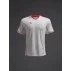 Tricou Afiki Alb/rosu