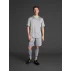 Tricou Afiki Gri deschis/galben fluor