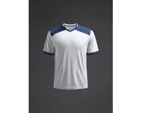 Tricou Ishi Alb/Navy Blue