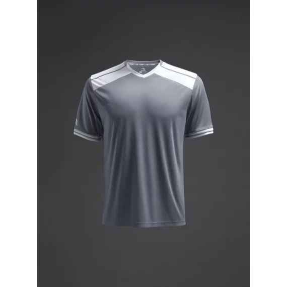 Tricou Ishi Gri deschis/alb