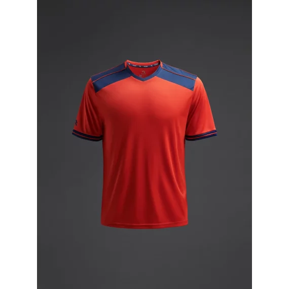 Tricou Ishi Rosu/albastru marin