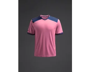 Tricou Ishi Roz bubblegum/albastru marin