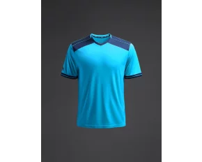 Tricou Ishi Turcoaz fluor/Navy Blue