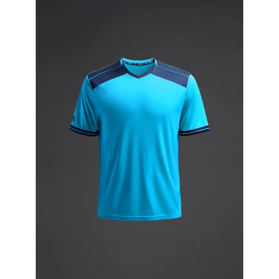 Tricou Ishi Turcoaz fluor/Navy Blue