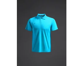 Tricou polo Rangi Fluor turcoaz