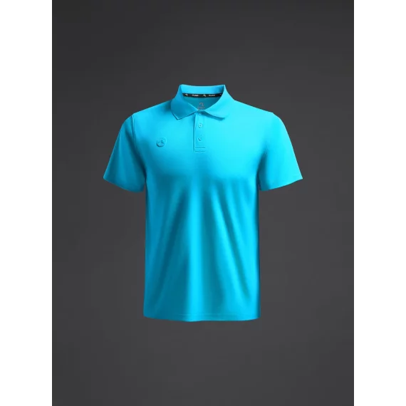 Tricou polo Rangi Fluor turcoaz