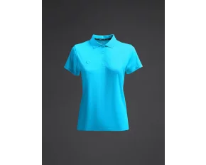 Tricou polo Rangi Woman Fluor turcoaz