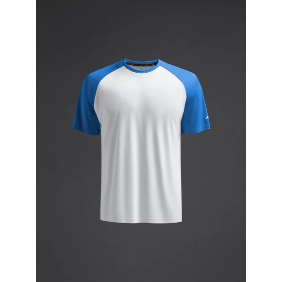 Tricou Ubora 2 Alb/ Albastru regal