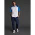 Tricou Ubora 2 Alb/ Albastru regal