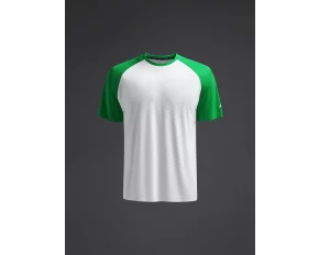 Tricou Ubora 2 Alb/Fern verde