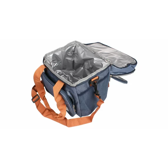 Geanta termoizolanta Merco Camping, 28 x 25 x 20 cm, albastru inchis