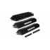 Set cu 3 baze de ricoseu pentru antrenament portari, Deflector Base Set,80 x 25 x 5 cm