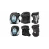 Junior Deluxe pads for roller skates, set black-blue
