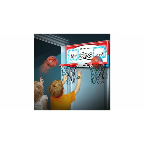 Panou de baschet LED cu sistem prindere pentru usa, Basketball Duo Hoop