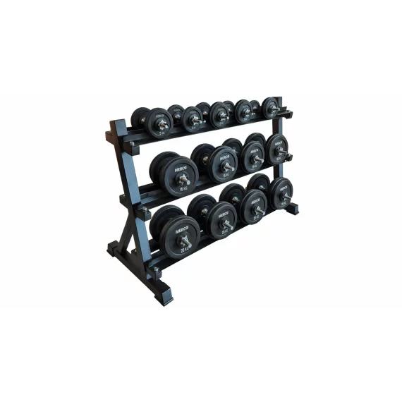 Suport din otel pentru gantere, Merco Dumbbell Rack 130, 130 x 80 x 55 cm