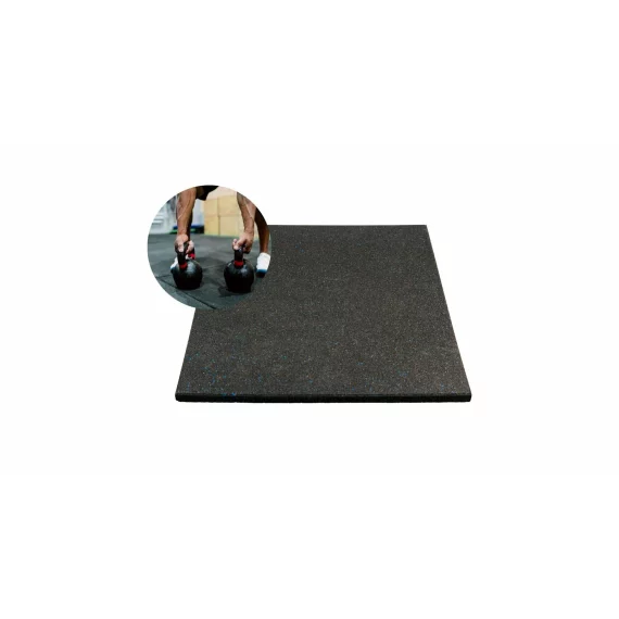 Covor din cauciuc Merco Dampen 100 pentru sala de fitness, 100 x 100 x 2 cm