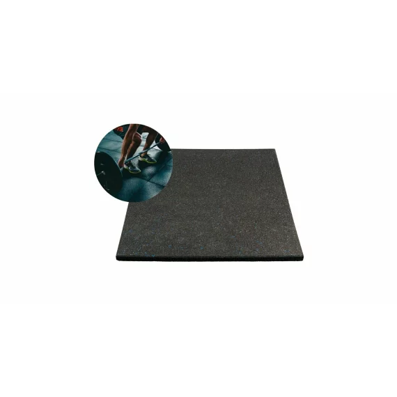 Covor din cauciuc Merco Dampen 100 pentru sala de fitness, 100 x 100 x 2 cm