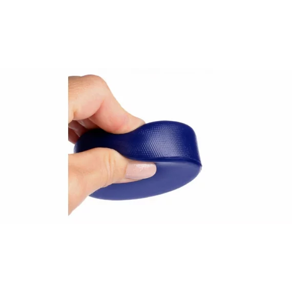 Puc moale din spuma pentru hochei,  Merco Foam Puck soft, albastru