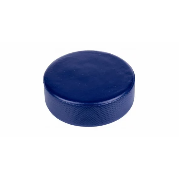 Puc moale din spuma pentru hochei,  Merco Foam Puck soft, albastru
