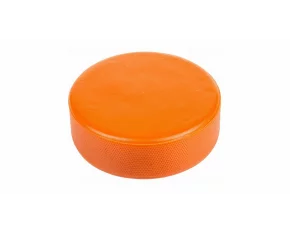 Puc moale din spuma pentru hochei, Merco Foam Puck soft, portocaliu