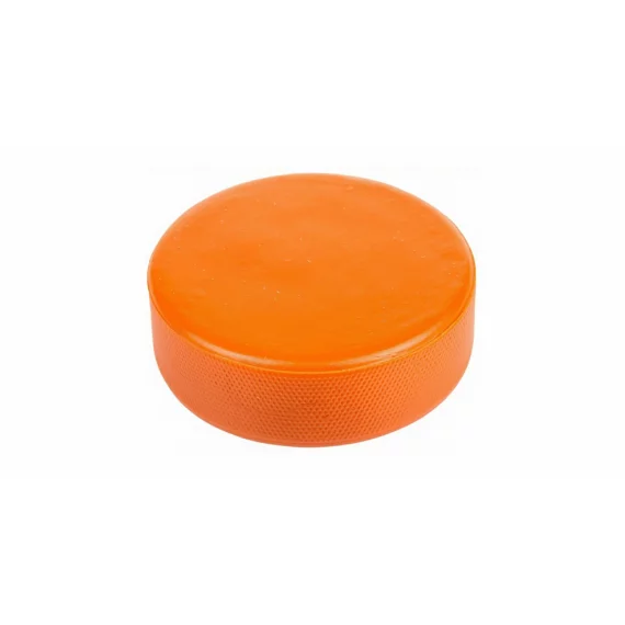 Puc moale din spuma pentru hochei, Merco Foam Puck soft, portocaliu