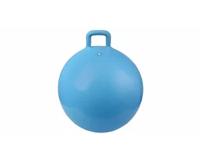 Minge gimnastica pentru sarit de copii, Merco Handle Hom Jump 55 cm, albastru