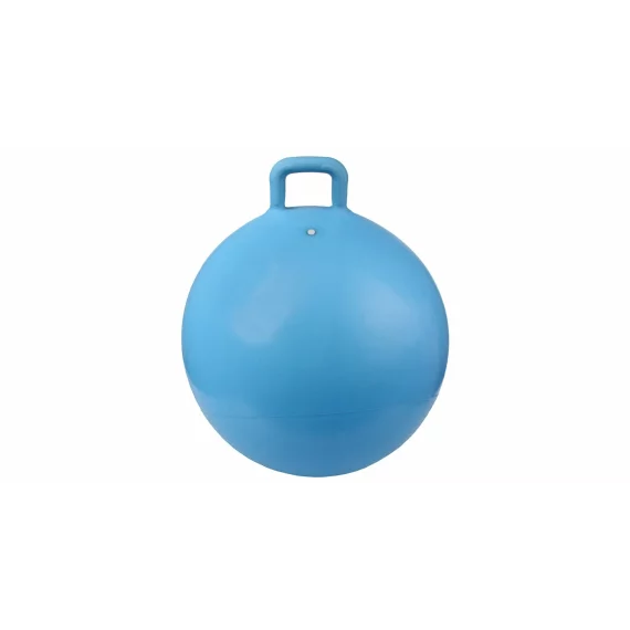 Minge gimnastica pentru sarit de copii, Merco Handle Hom Jump 55 cm, albastru