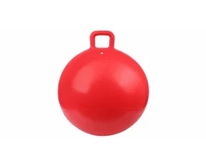 Minge gimnastica pentru sarit de copii, Merco Handle Hom Jump 55 cm, rosu